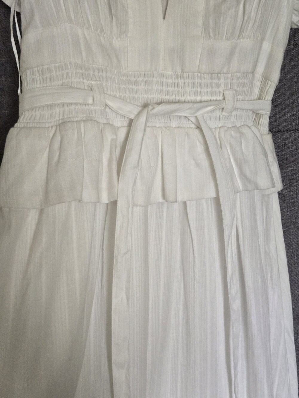Opt Womens O.P.T White Cotton Dress Size Mwdium - Picture 6 of 9